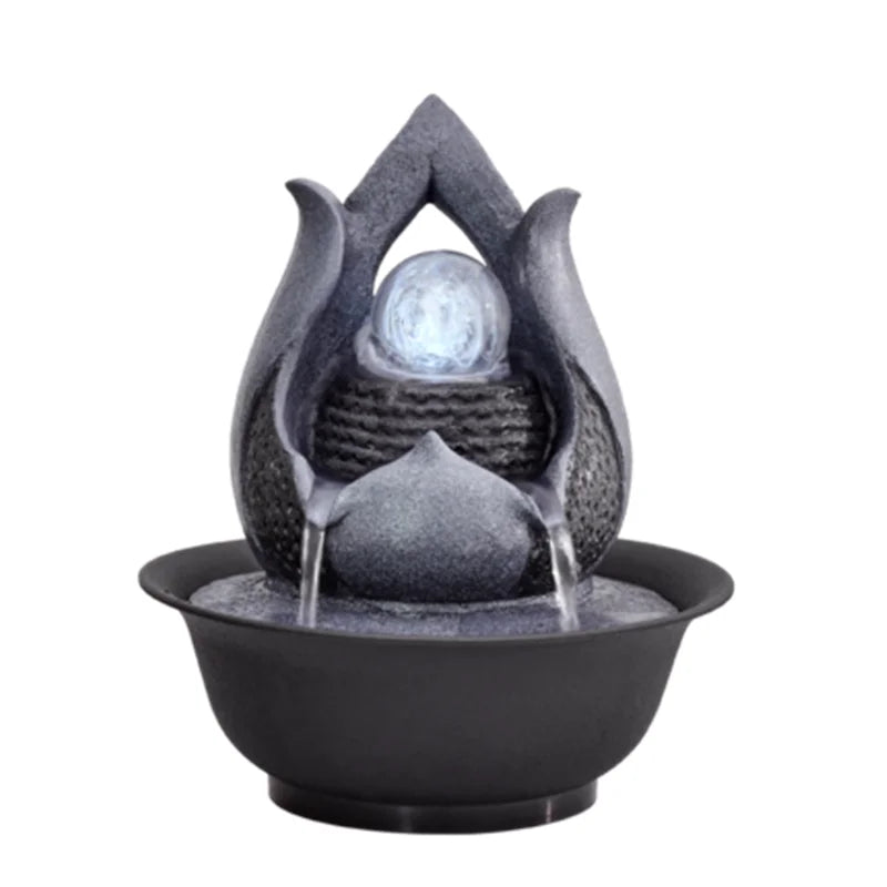 🌄 MINIDEAL Resin Landscape Ornament – Modern Serenity for Your Space