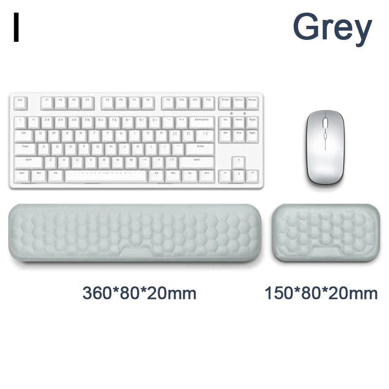 Ergonomic Memory Foam Mouse Pad with Wrist Support – Office & Laptop Use