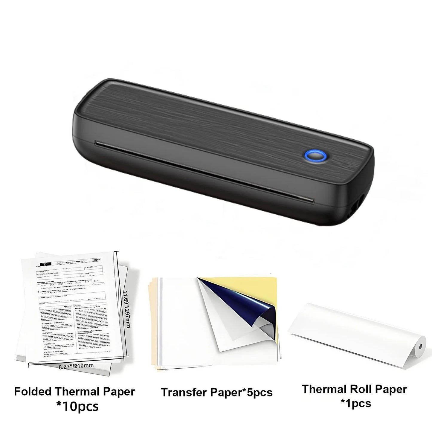 🖨️ HZTZ Portable Thermal Printer – Print Anywhere, Anytime