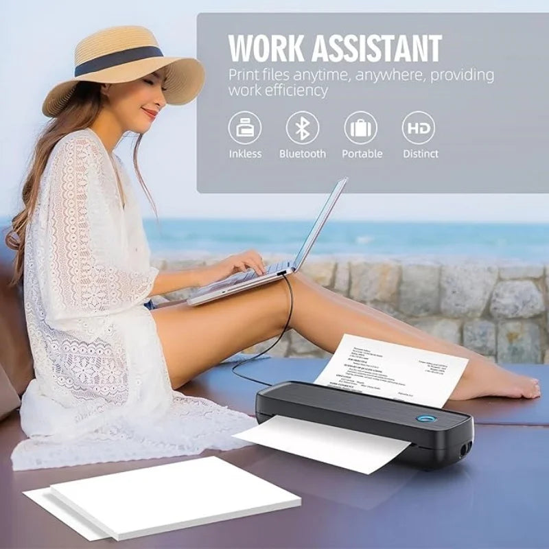🖨️ HZTZ Portable Thermal Printer – Print Anywhere, Anytime