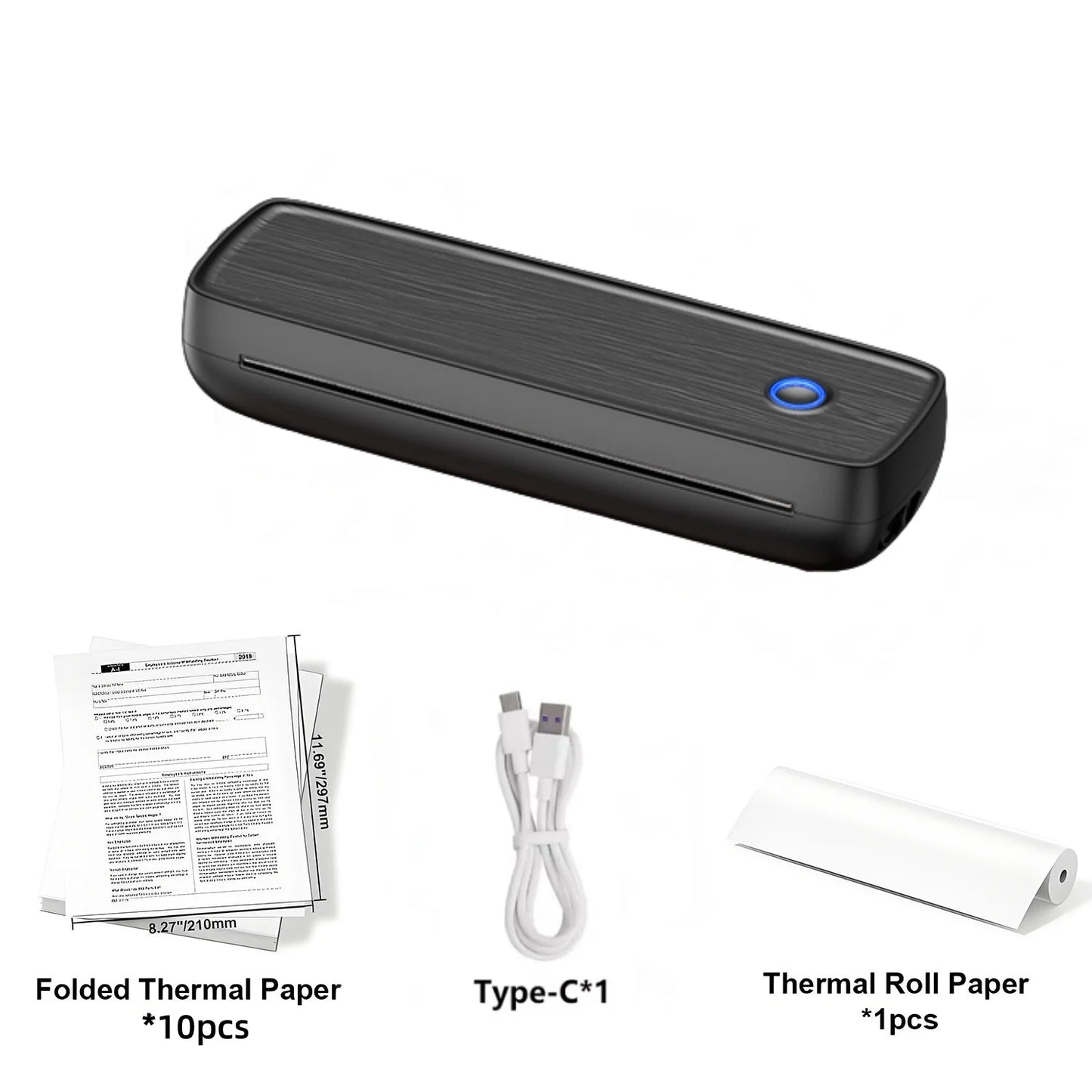 🖨️ HZTZ Portable Thermal Printer – Print Anywhere, Anytime