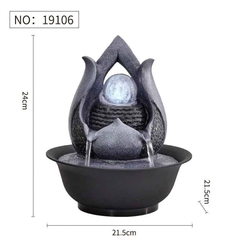 🌄 MINIDEAL Resin Landscape Ornament – Modern Serenity for Your Space