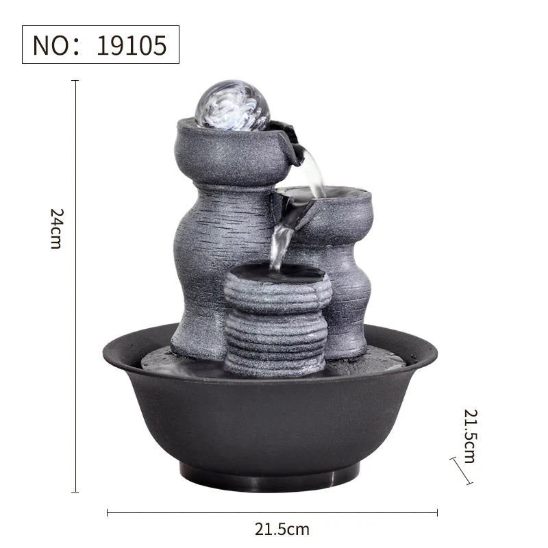 🌄 MINIDEAL Resin Landscape Ornament – Modern Serenity for Your Space