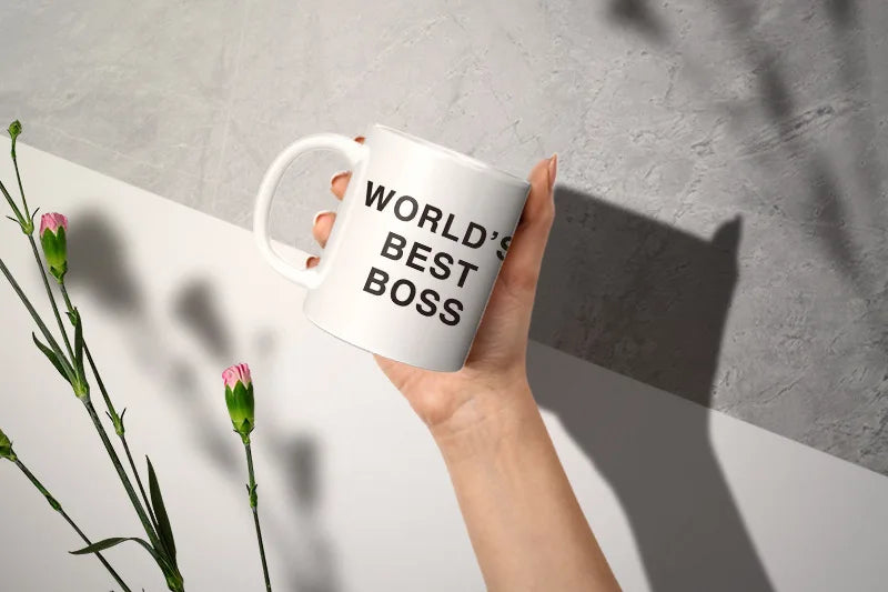 🏆 “World’s Best Boss” Mug – 350ML Dunder Mifflin-Inspired Ceramic Cup