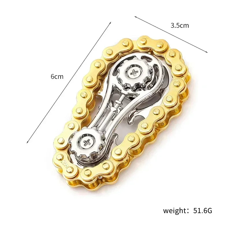 ⚙️ Mechanical Fidget Spinner – CNC Alloy Edition Gold, Silver & Black