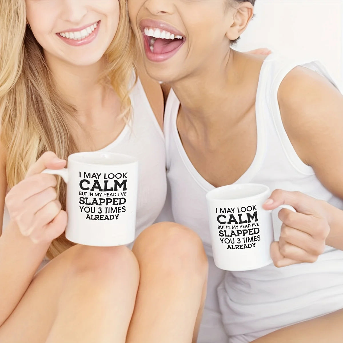 ☕ Slapped you already - Ceramic Mug – 11oz