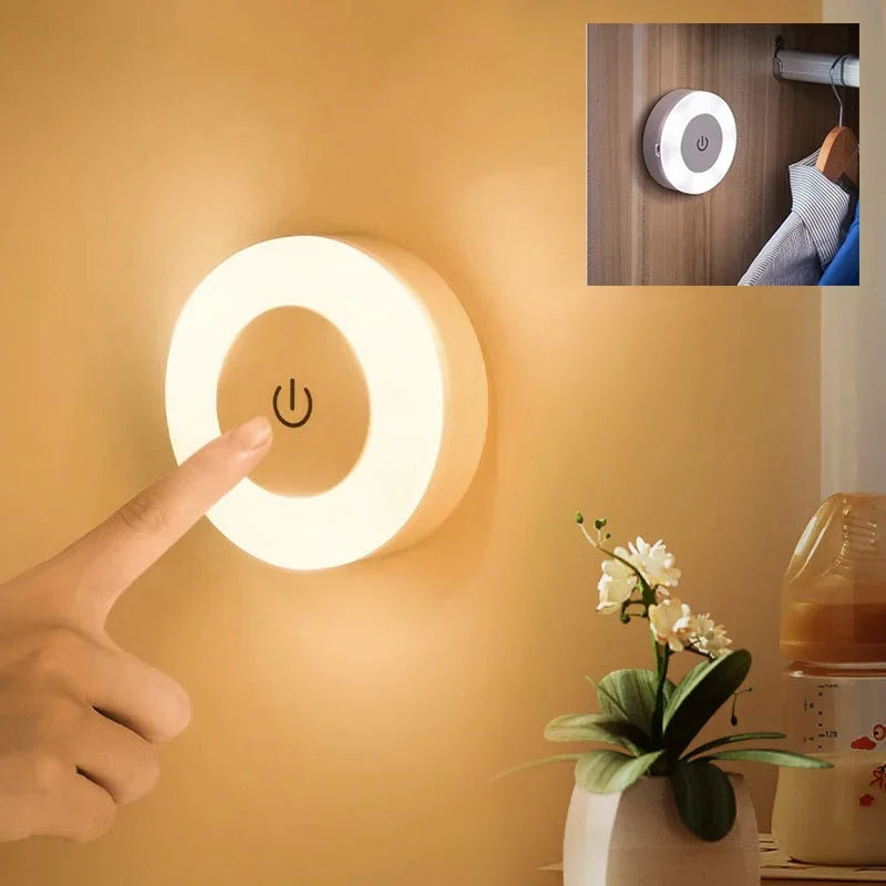 🌙 USB Rechargeable LED Night Light – Soft Glow for Every Space