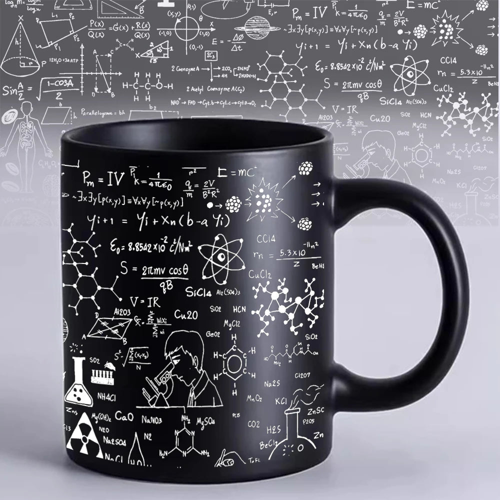 🧪 Science & Math Theme Mug – 11oz Ceramic Gift for Teachers & Thinkers