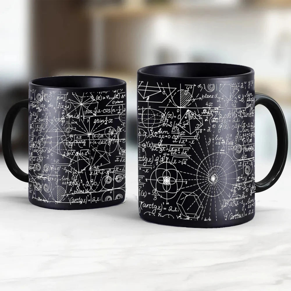 🧪 Science & Math Theme Mug – 11oz Ceramic Gift for Teachers & Thinkers