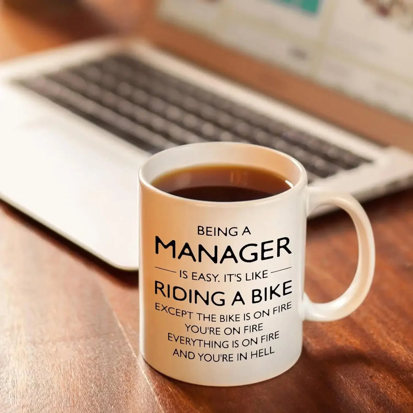 ☕ “Being a Manager Is Easy” Mug – 11oz Ceramic Gift for Bosses Who Know Better