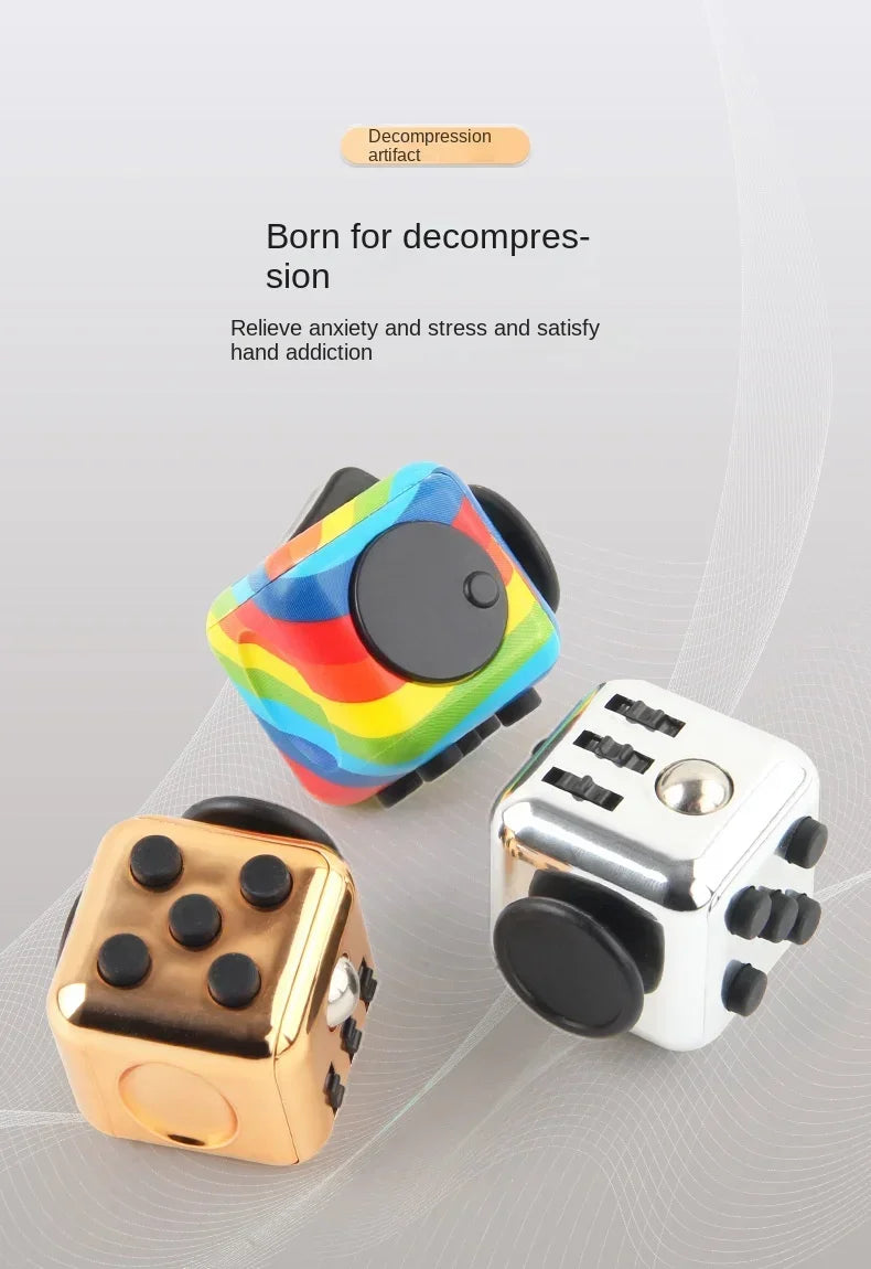 6-Sided Anti-Stress Fidget Dice