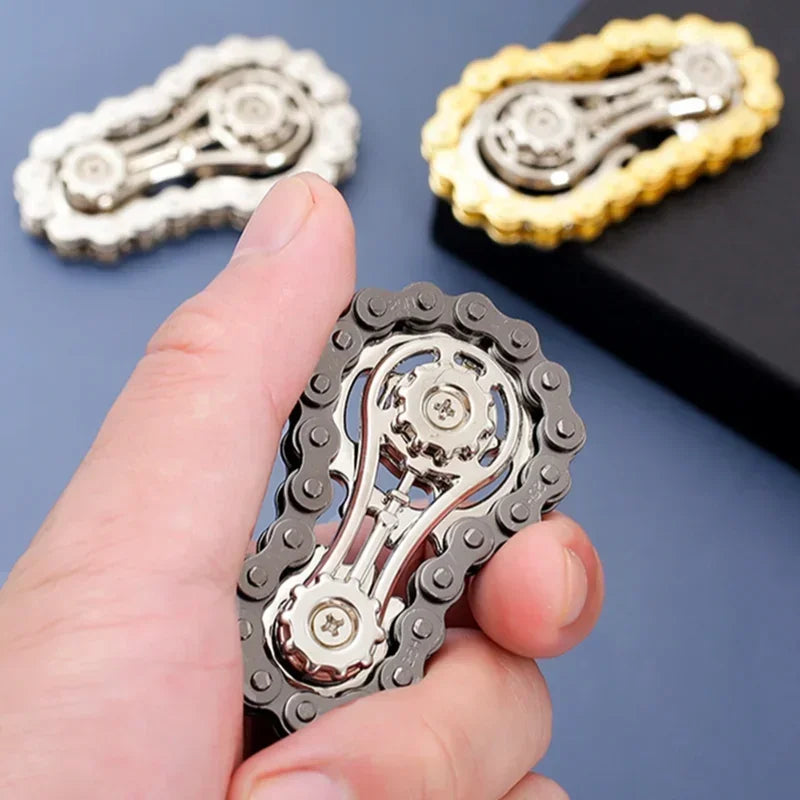 ⚙️ Mechanical Fidget Spinner – CNC Alloy Edition Gold, Silver & Black