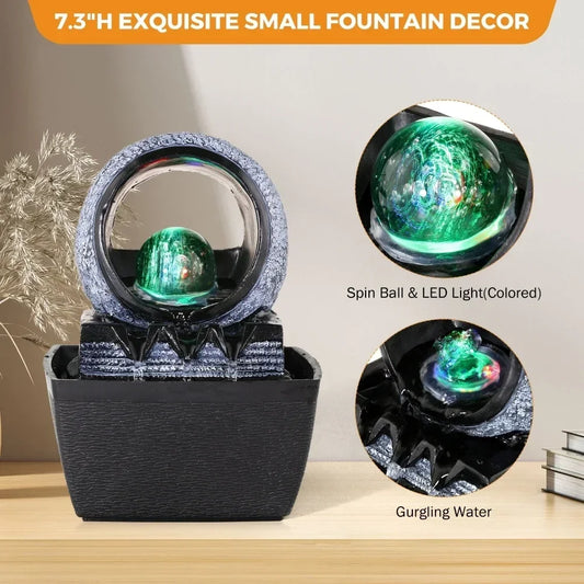 🌊 Electric Meditation Fountain – Serenity in Motion