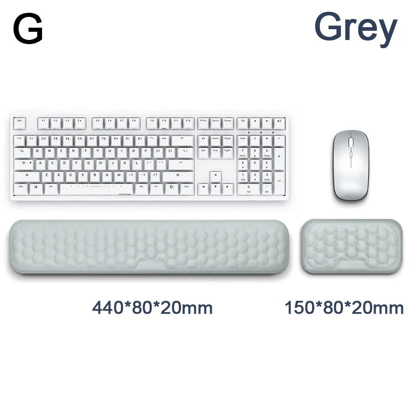 Ergonomic Memory Foam Mouse Pad with Wrist Support – Office & Laptop Use