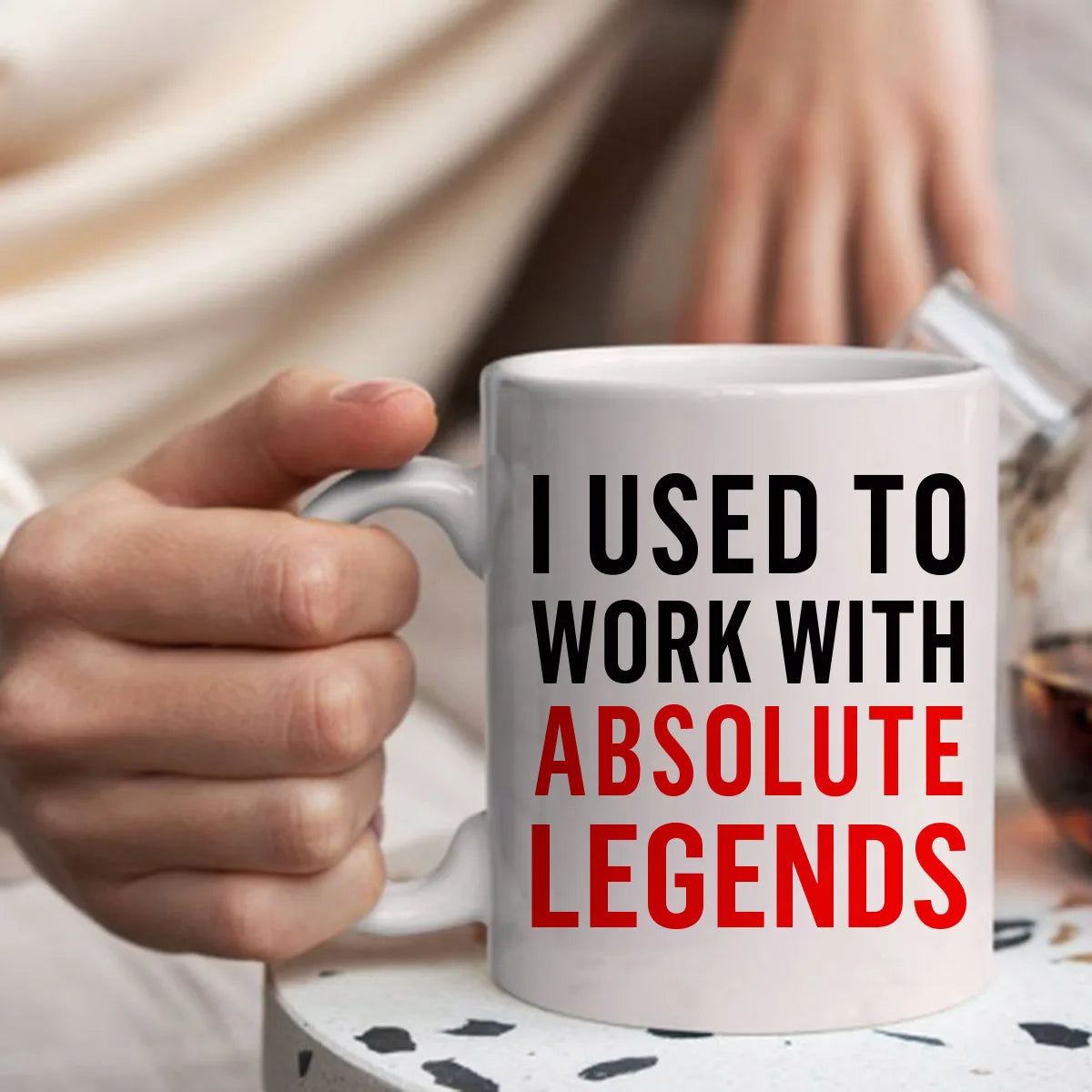🏆 “I Used to Work With an Absolute Legend” Mug – 11oz Ceramic Farewell Gift for Colleagues