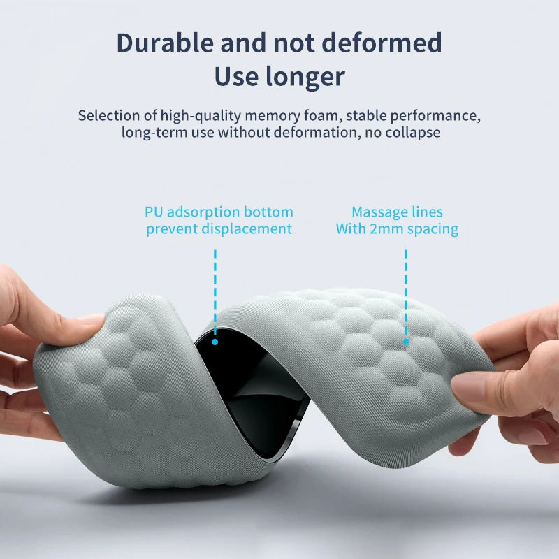 Ergonomic Memory Foam Mouse Pad with Wrist Support – Office & Laptop Use