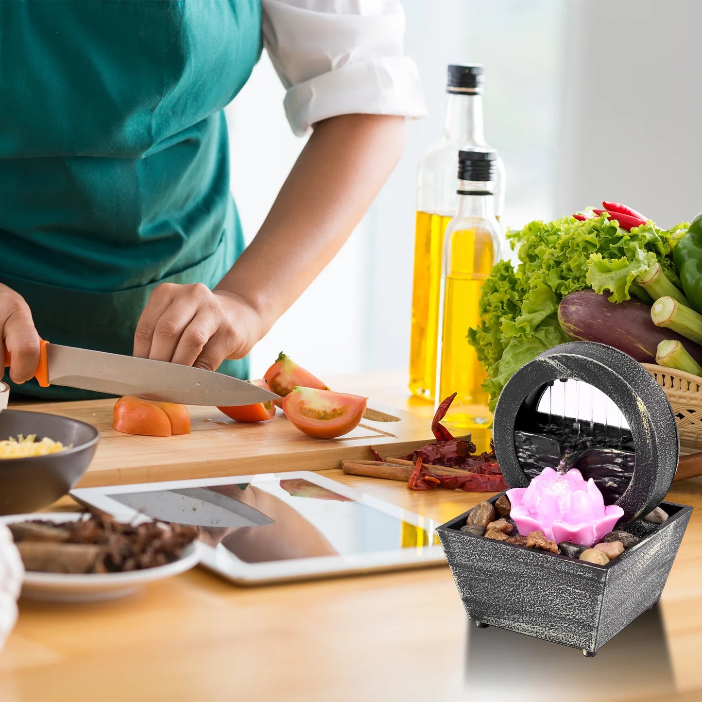 🌿 Mini Tabletop Fountain – Choose Your Flow, Find Your Calm