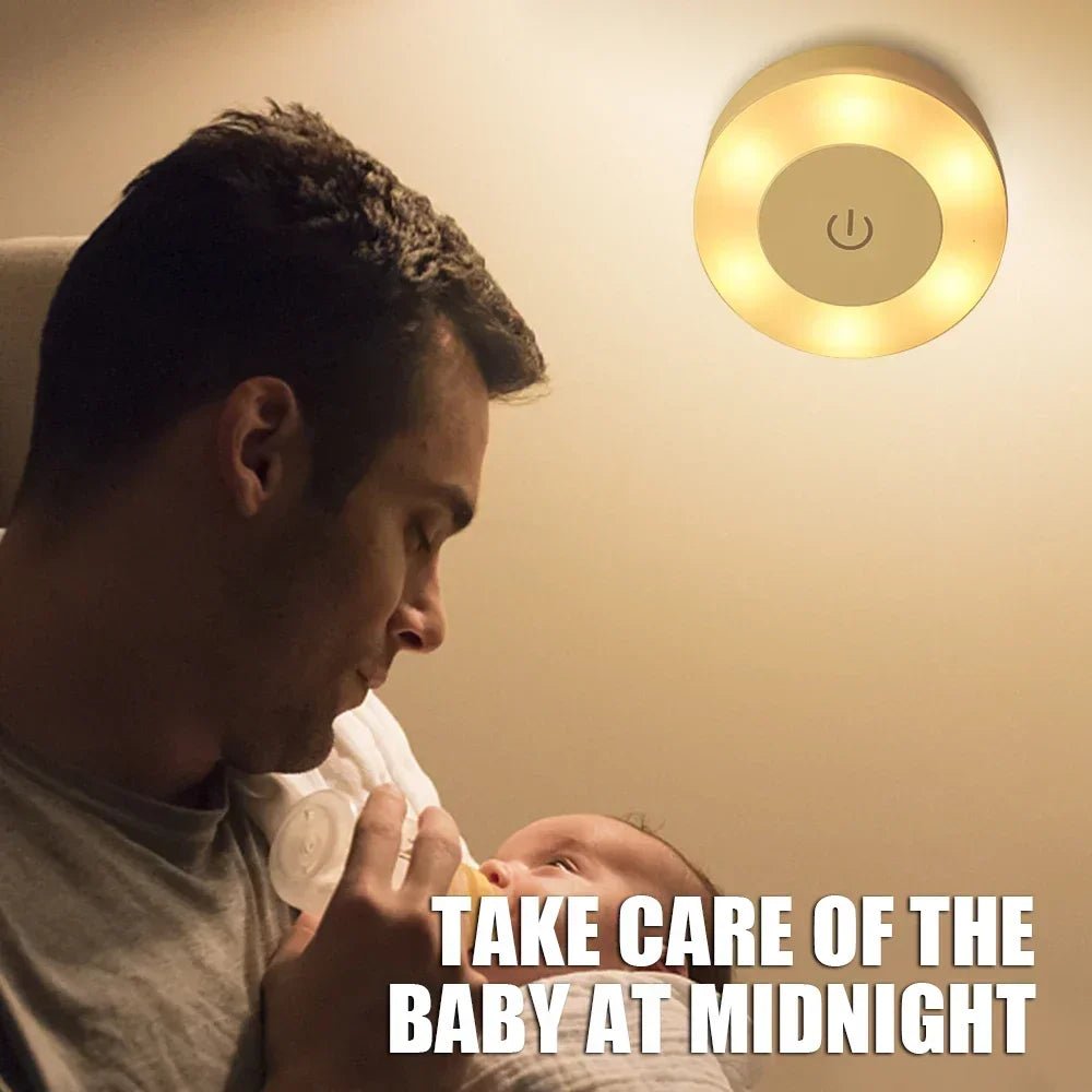 🌙 USB Rechargeable LED Night Light – Soft Glow for Every Space