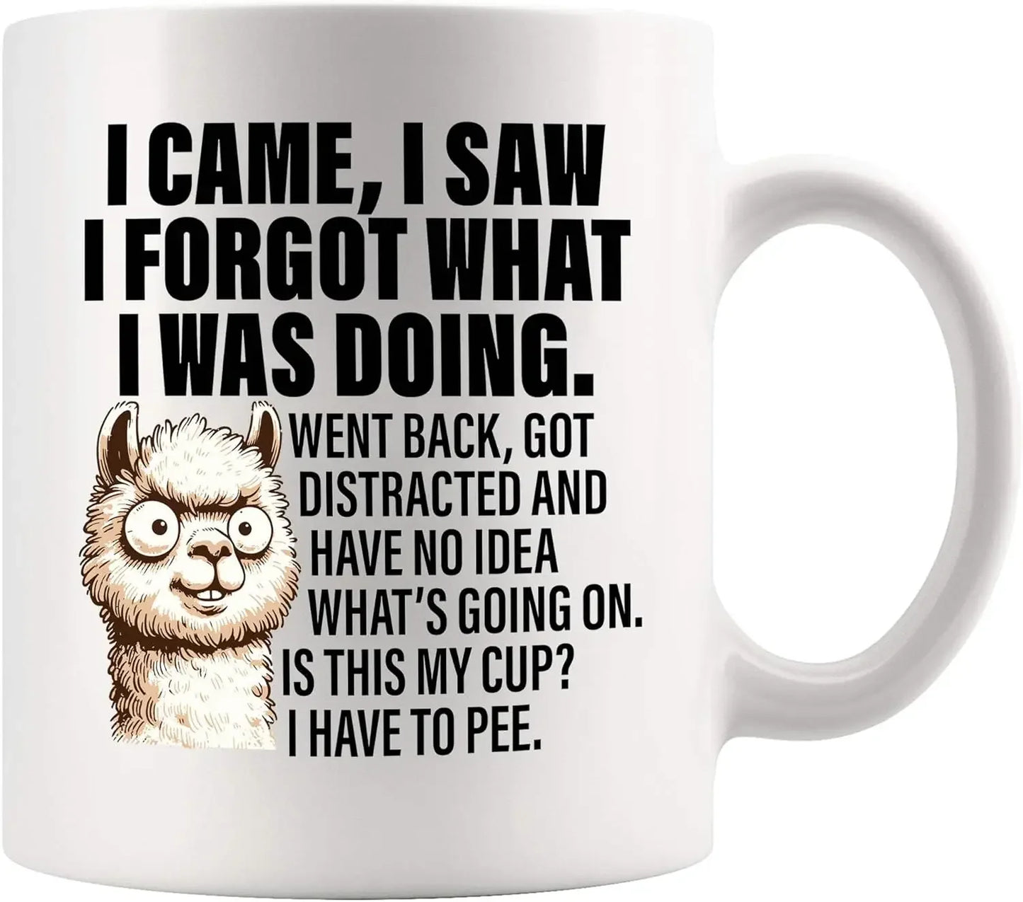 ☕ “I Came to See… I Forgot What I Was Making” Mug – 320ML Ceramic Office Humour