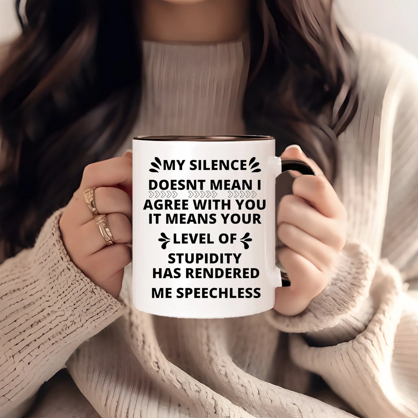 Ceramic Coffee Mug with Sarcastic Quote