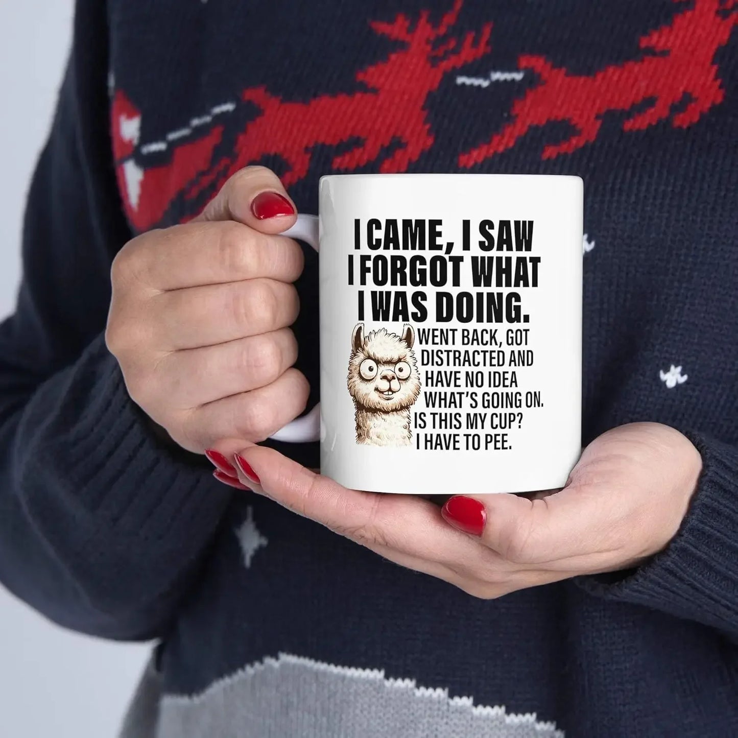 ☕ “I Came to See… I Forgot What I Was Making” Mug – 320ML Ceramic Office Humour