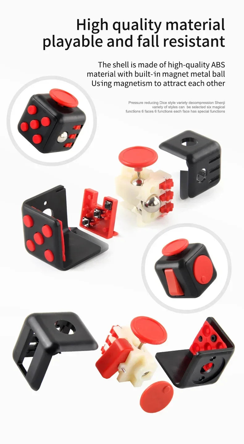 6-Sided Anti-Stress Fidget Dice