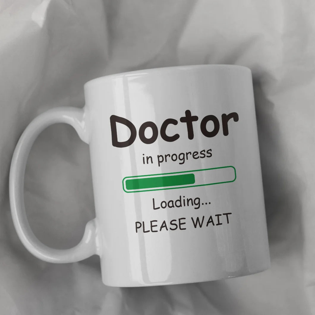 🎓 “Doctor In Progress” Mug – 11oz Ceramic Graduation Gift for PhD Warriors