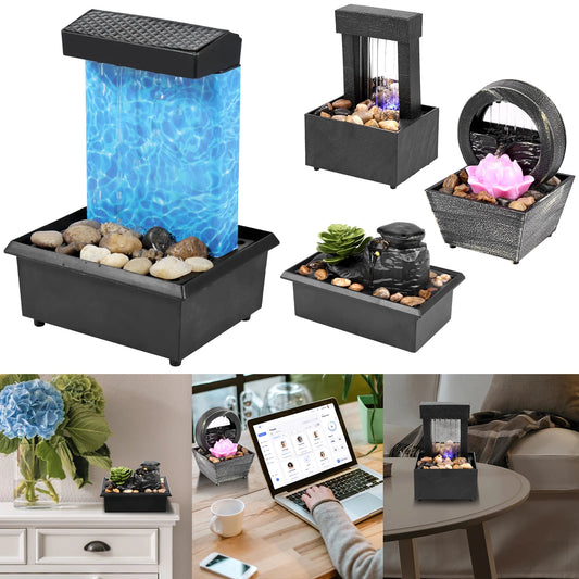🌿 Mini Tabletop Fountain – Choose Your Flow, Find Your Calm