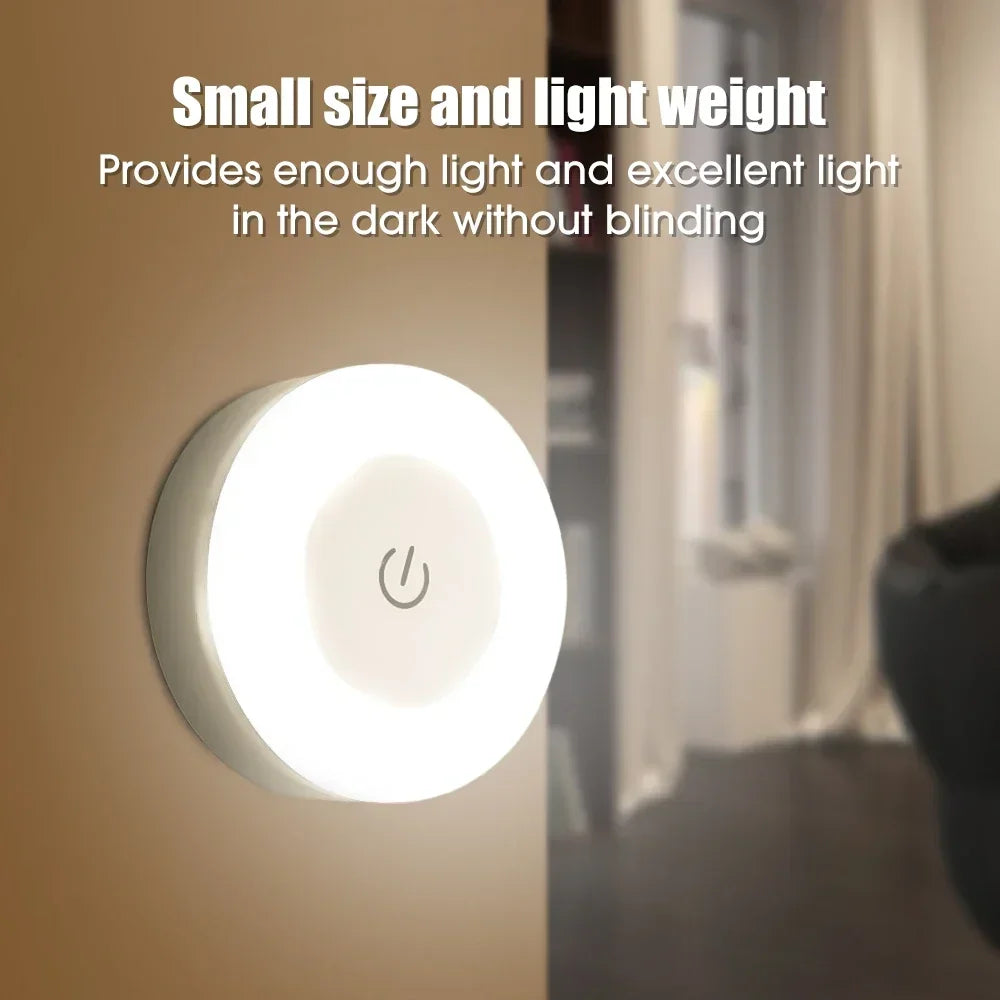 🌙 USB Rechargeable LED Night Light – Soft Glow for Every Space
