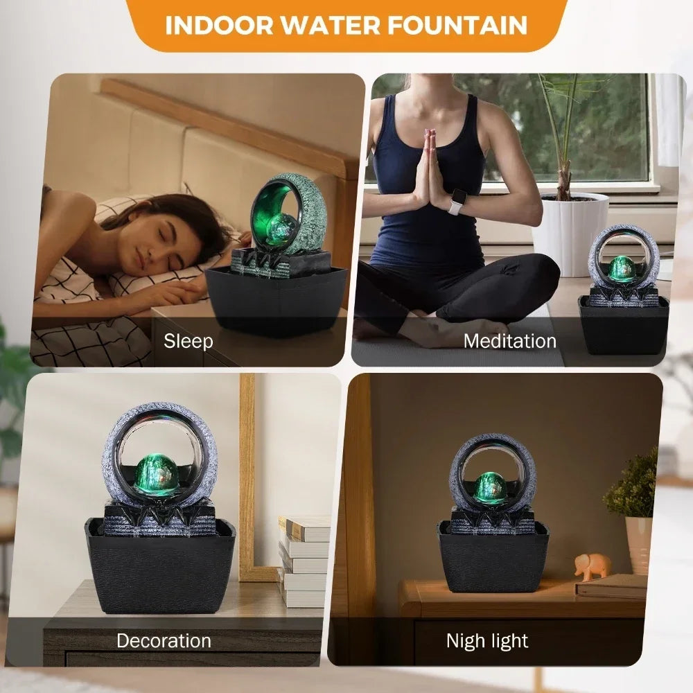 🌊 Electric Meditation Fountain – Serenity in Motion