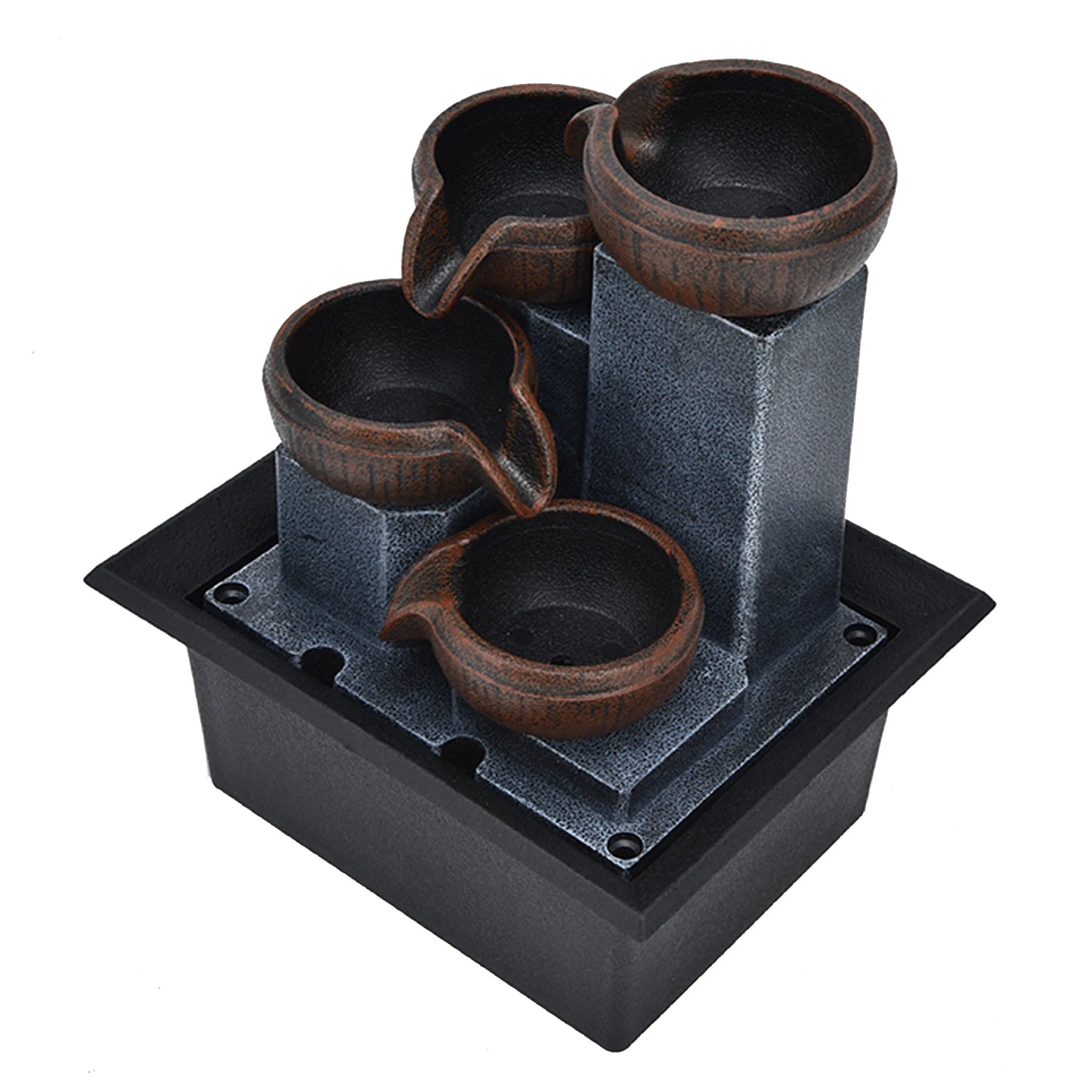 🌟 TOPINCN Feng Shui Tabletop Fountain – Peaceful Flow, Elegant Glow