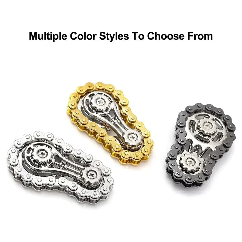 ⚙️ Mechanical Fidget Spinner – CNC Alloy Edition Gold, Silver & Black