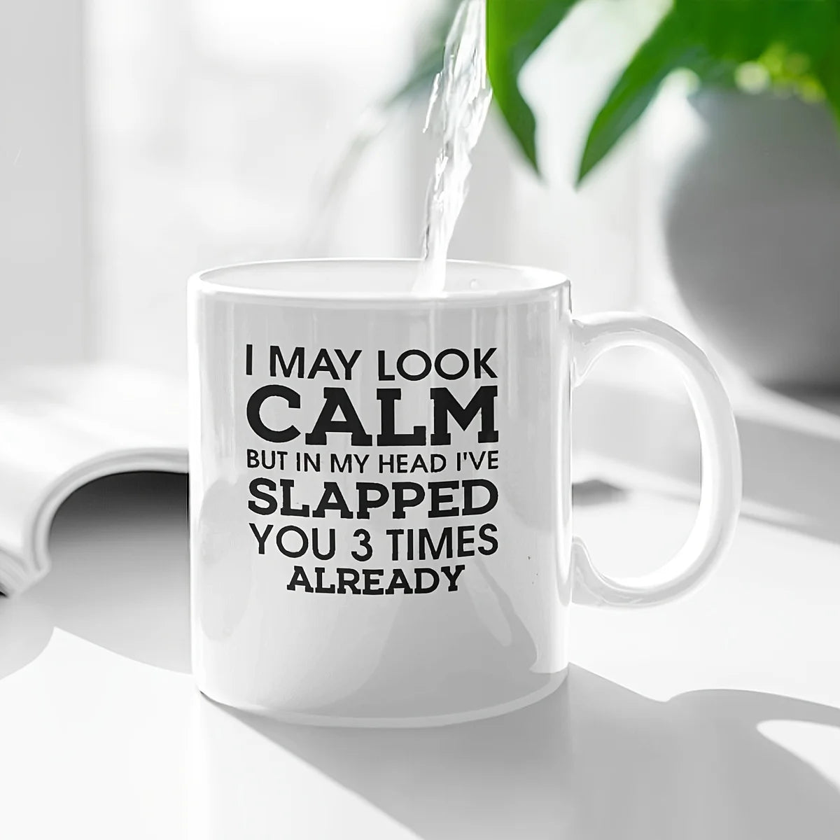 ☕ Slapped you already - Ceramic Mug – 11oz