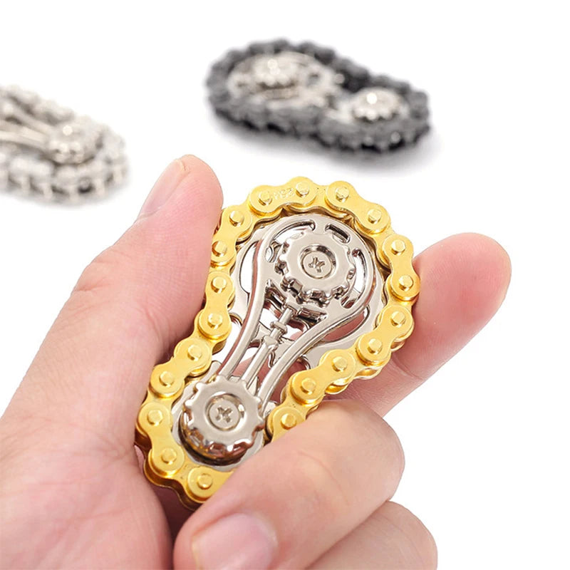 ⚙️ Mechanical Fidget Spinner – CNC Alloy Edition Gold, Silver & Black