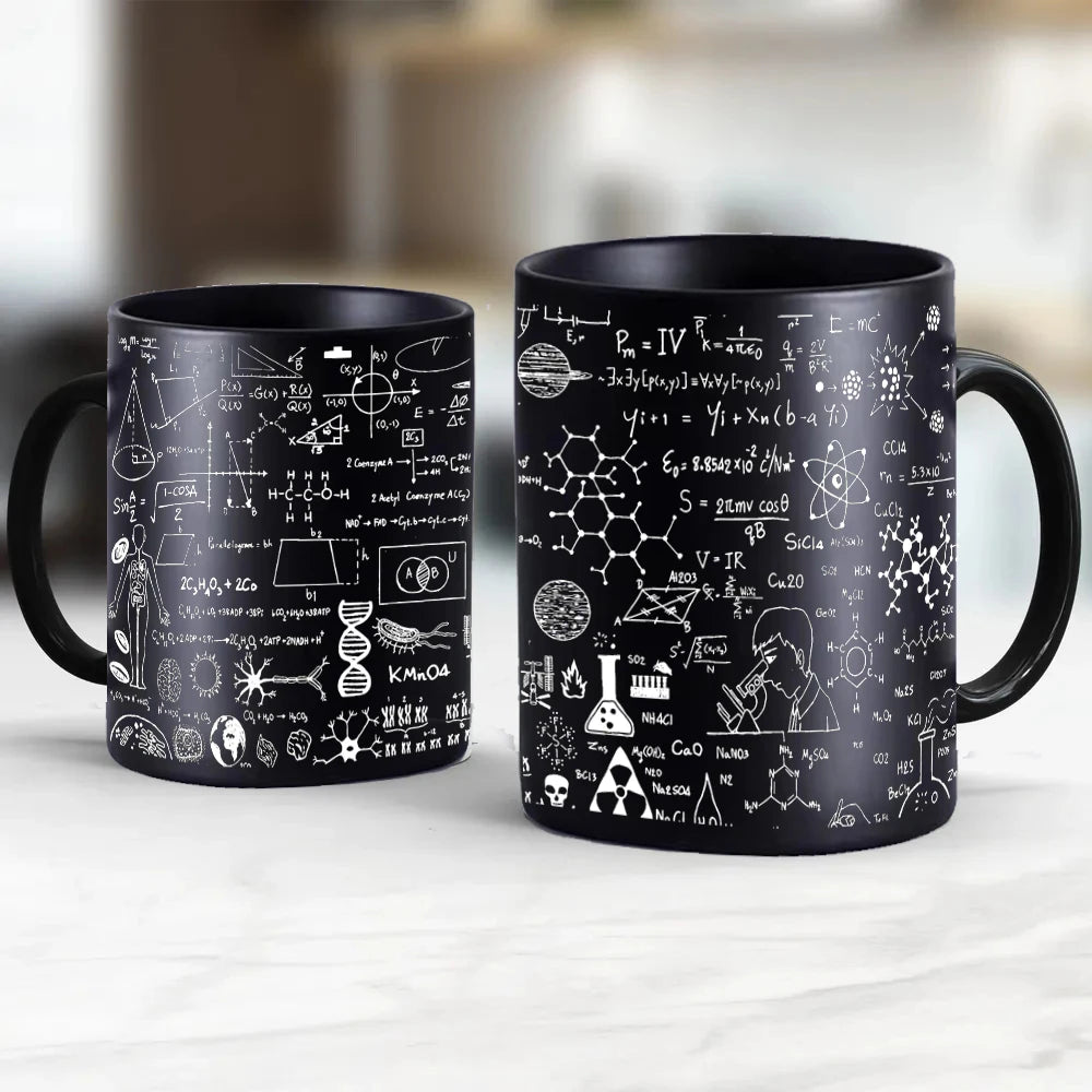 🧪 Science & Math Theme Mug – 11oz Ceramic Gift for Teachers & Thinkers