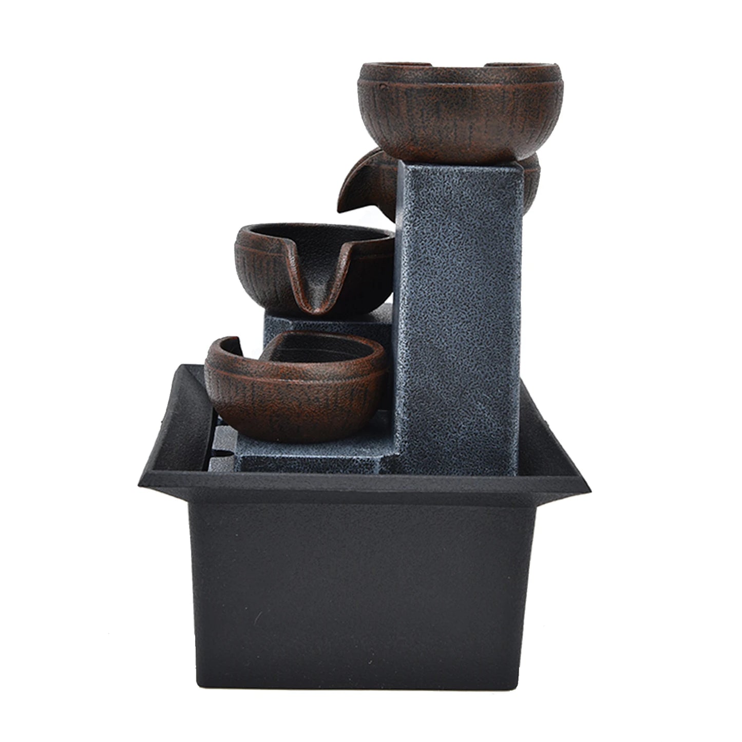 🌟 TOPINCN Feng Shui Tabletop Fountain – Peaceful Flow, Elegant Glow