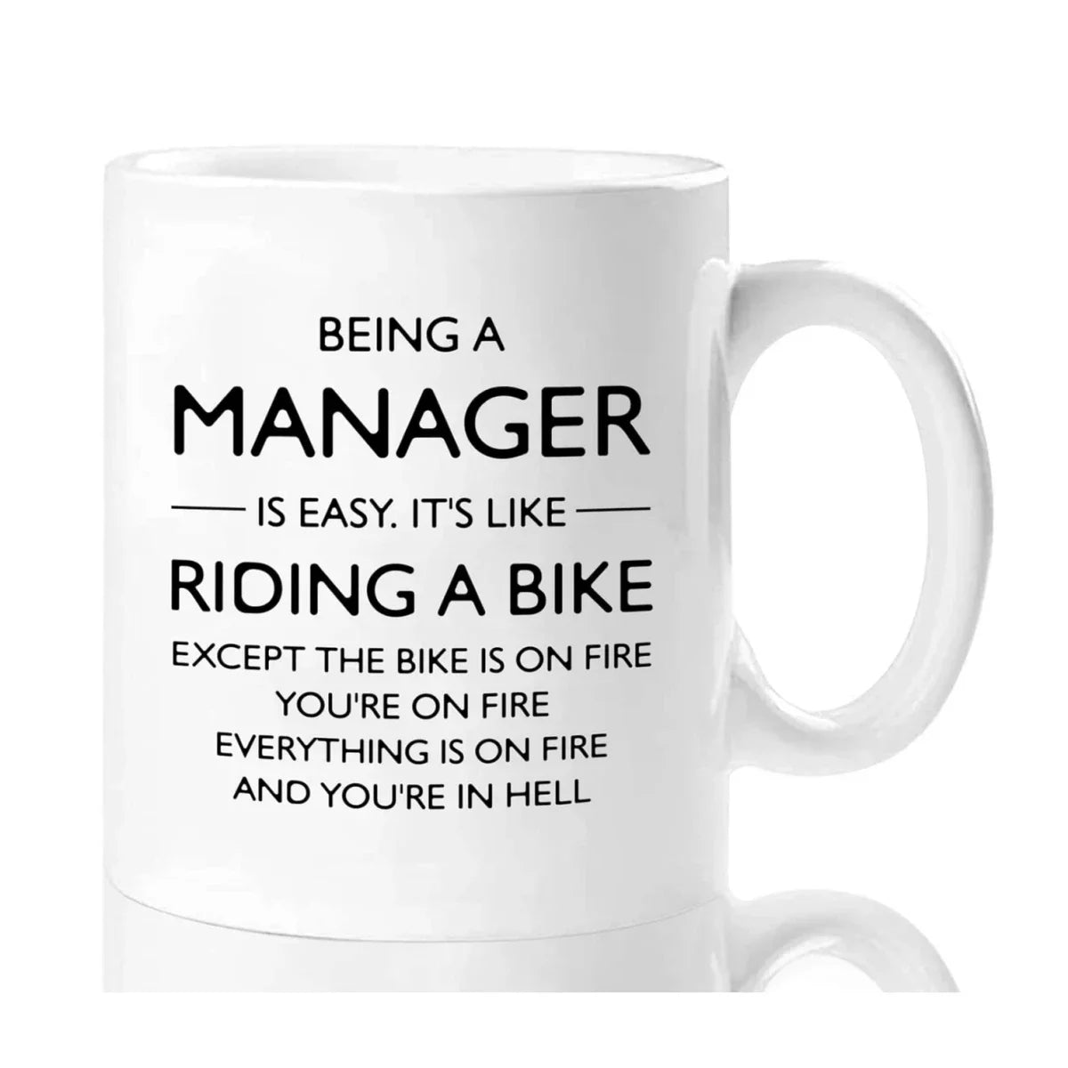 ☕ “Being a Manager Is Easy” Mug – 11oz Ceramic Gift for Bosses Who Know Better