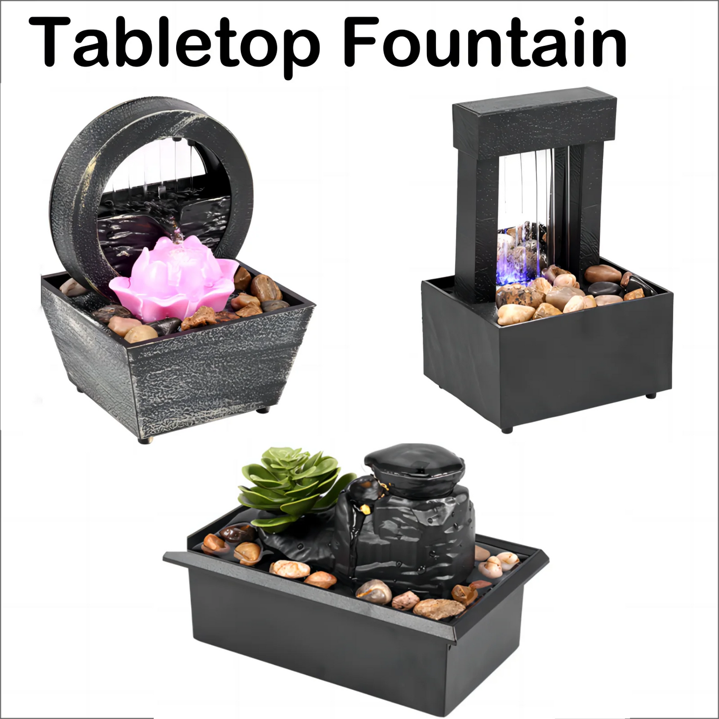 🌿 Mini Tabletop Fountain – Tranquillity in Every Drop