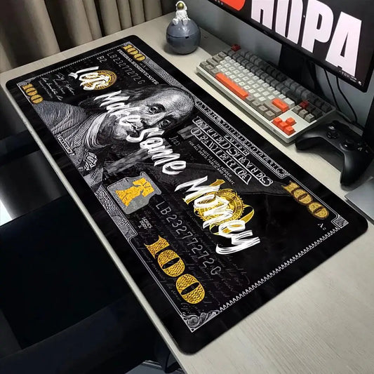 💸 “Money & Motivation” XXL Gaming Mouse Pad – Hustle in Style