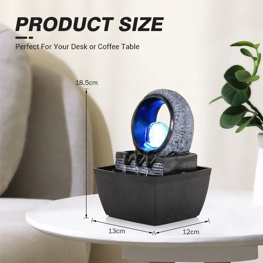 🌊 Electric Meditation Fountain – Serenity in Motion