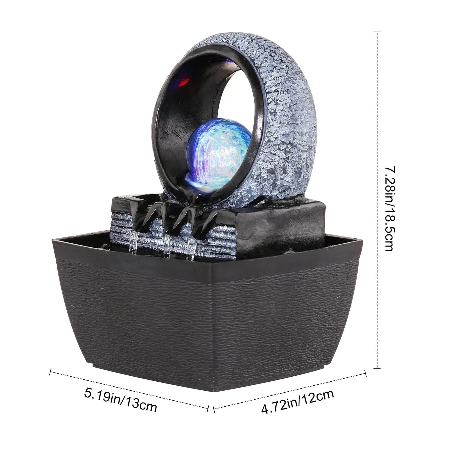 🌊 Electric Meditation Fountain – Serenity in Motion